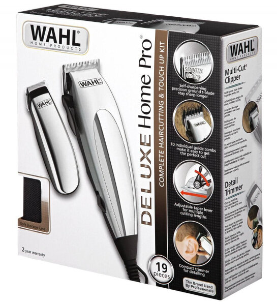 Машинка для стрижки Wahl Home Pro DeLuxe 79305-1316, самозатачивающиеся нержавеющие лезвия — фото 1