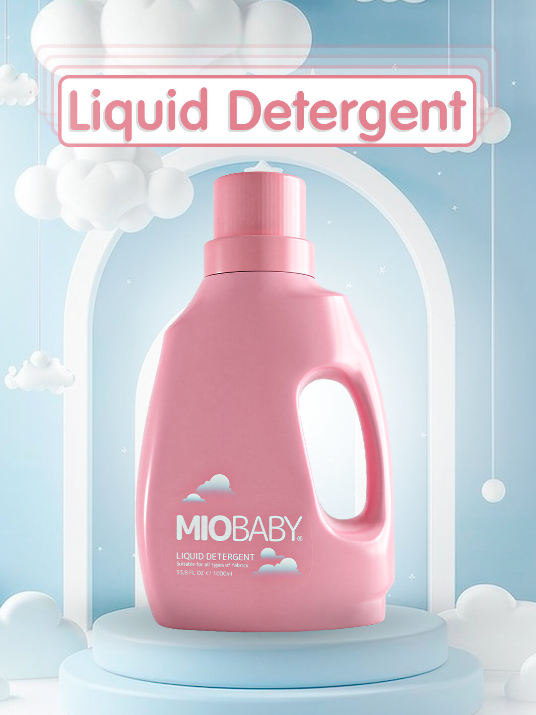 Детское жидкое средство MIO BABY, для всех типов тканей, 1 л — фото 1