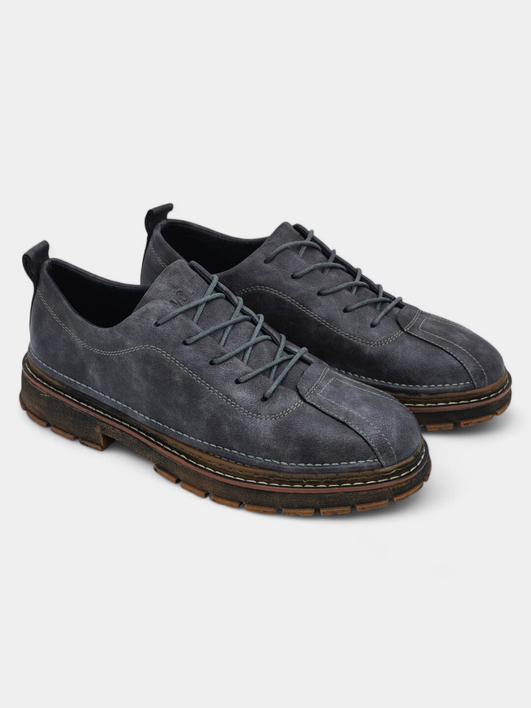 Лоферы  Туфли мужские Solid Step, из экокожи, водонепроницаемые, размер 38 39 40 41 42 43, бордовый, коричневый, черный, серебряный, красный, оранжевый, серый — фото 1