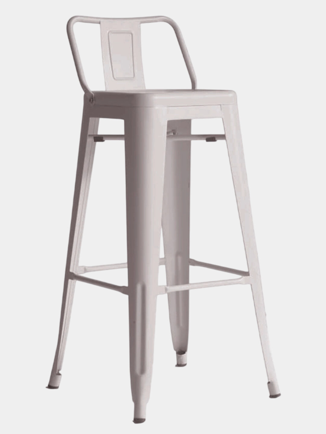 Барный стул Taylor металлический, до 200 кг, со спинкой, стиль Лофт, легко чистить
