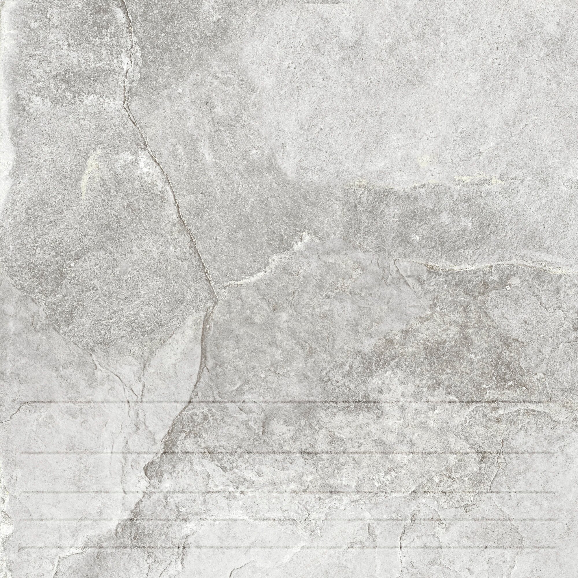 Высокопрочная клинкерная плитка 298Х298 Касл Рок 1 св. серый 151м2 ступень