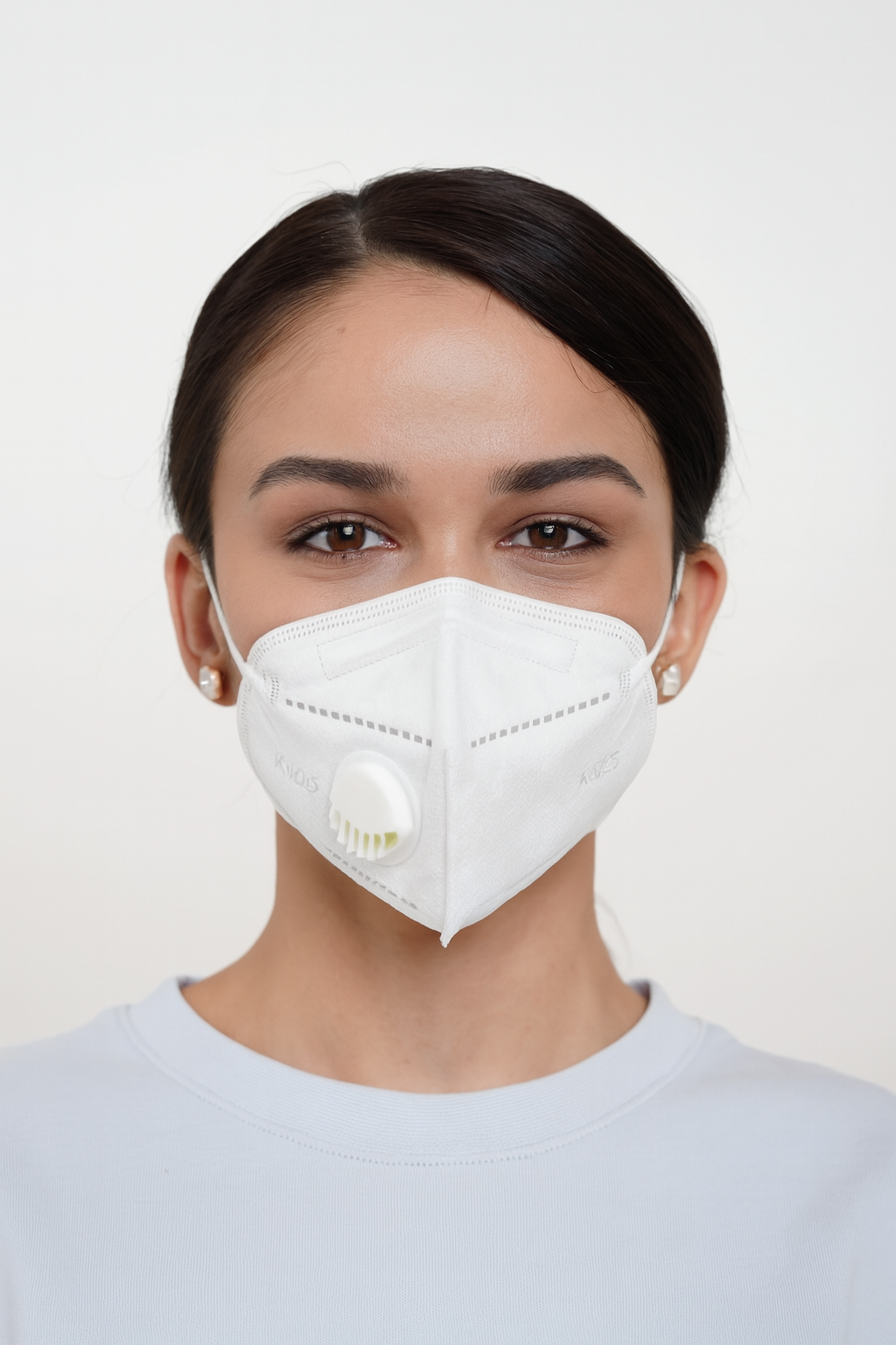 Многоразовая респираторная маска KN95 с клапаном, защита от вирусов, набор 5 штук.