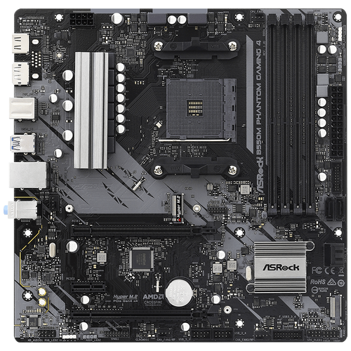 Материнская плата ASRock B550M Phantom Gaming 4 материнская плата asrock z690m phantom gaming 4