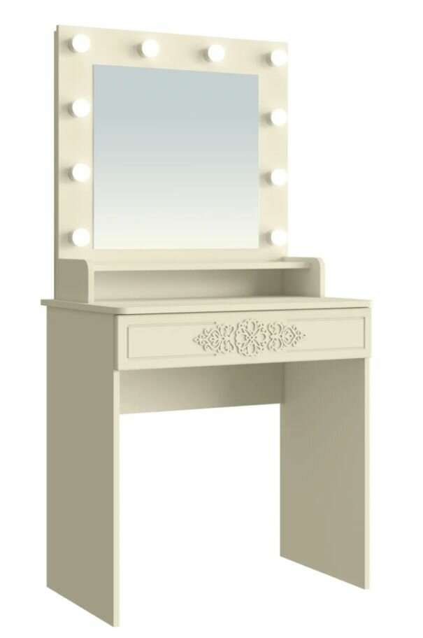Туалетный столик с зеркалом Compass Ассоль Лайт ТСН-5 Ваниль