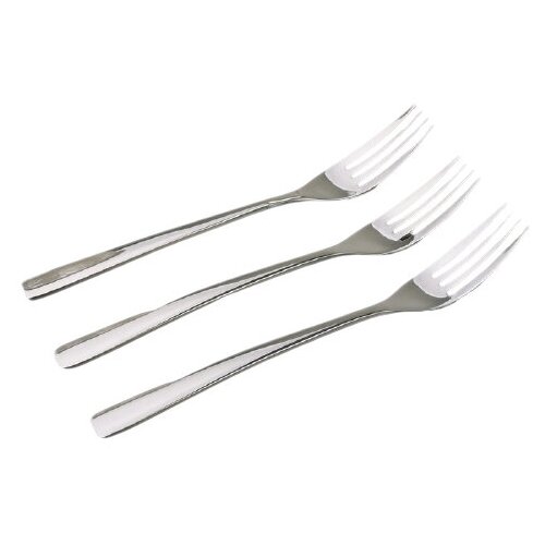 фото Доляна набор вилок столовых майя 3 шт серебристый