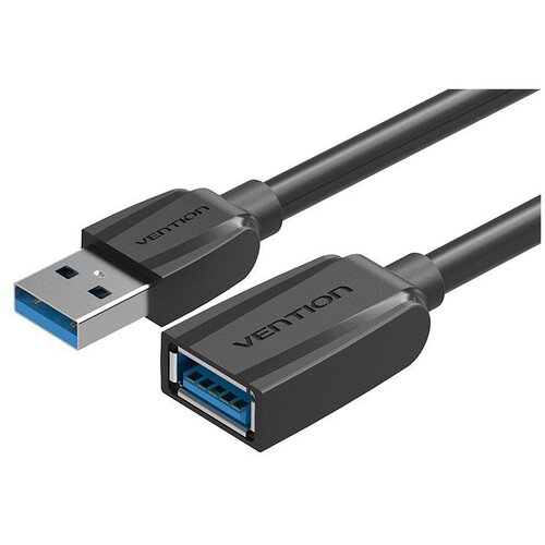 Удлинитель Vention USB - USB (VAS-A45-B), 1 м, черный удлинитель vention usb usb vas a45 b 1 м черный