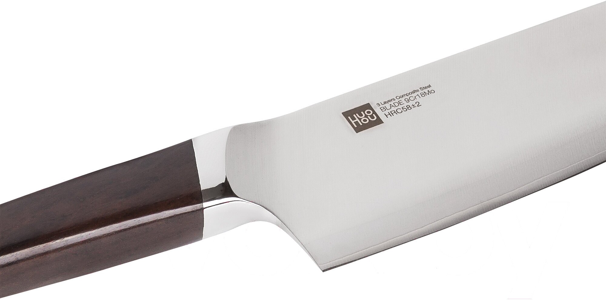 Нож кухонный Xiaomi HuoHou Composite Steel Slicing Knife (HU0042) стальной разделочный для мяса лезв - фото №8