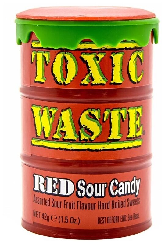 Самые кислые конфеты в мире toxic waste леденцы кислинка 1 шт — фото 1