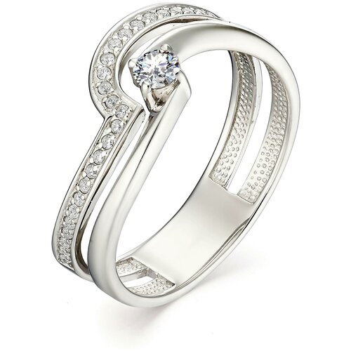 фото Алькор женское кольцо из серебра с фианитом 01-0936/00кц-00