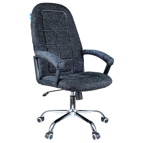 фото Компьютерное кресло helmi hl-e89 blocks lux для руководителя, обивка: текстиль, цвет: черный/серый