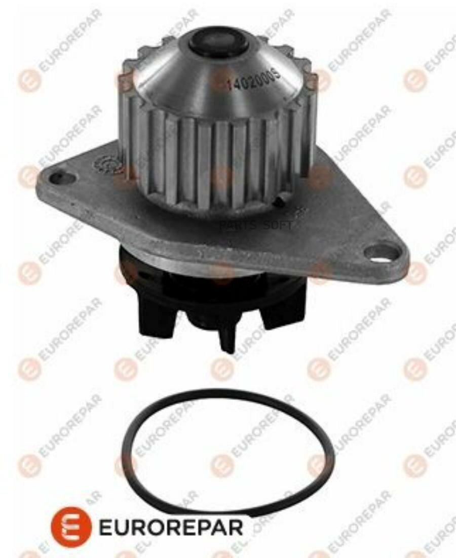 Насос Водяной Citroen C2/C3/Xsara/Berlingo, Peugeot 106/206/Partner 1.1-1.4 96> C-114 EUROREPAR арт. 1637171380