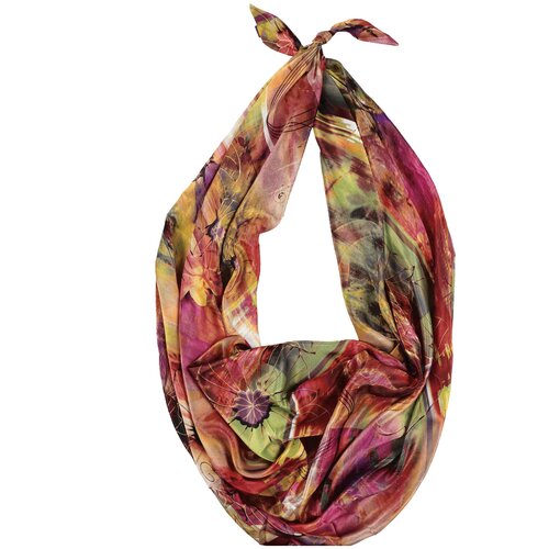 фото Двойной шарф-долька оланж ассорти серия марокко с узелками оа-dolka-z-119