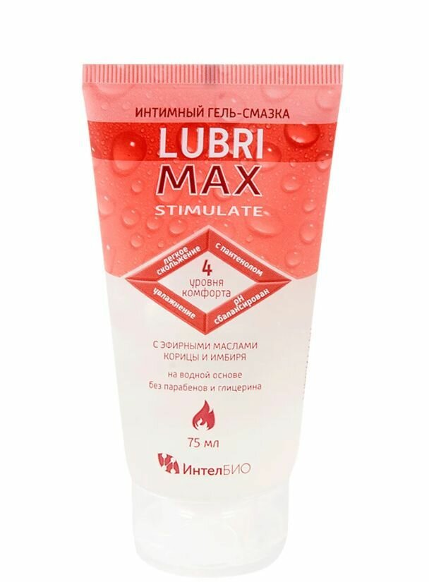 ИнтелБИО Возбуждающий интимный гель-смазка на водной основе Lubrimax Stimulate - 150 мл.