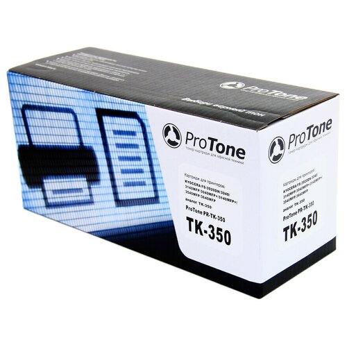 Картридж ProTone Pr-TK-350, 15000 стр, черный тонер туба profiline tk 320 для принтеров kyocera fs 3900dn fs 3900dtn fs 4000dn fs 4000dtn с бункером отработанного тонера 15000 копий