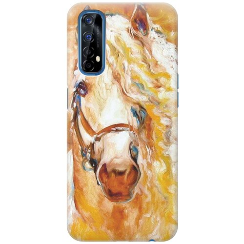 фото Re:pa чехол - накладка artcolor для realme 7 с принтом "золотистая грива"