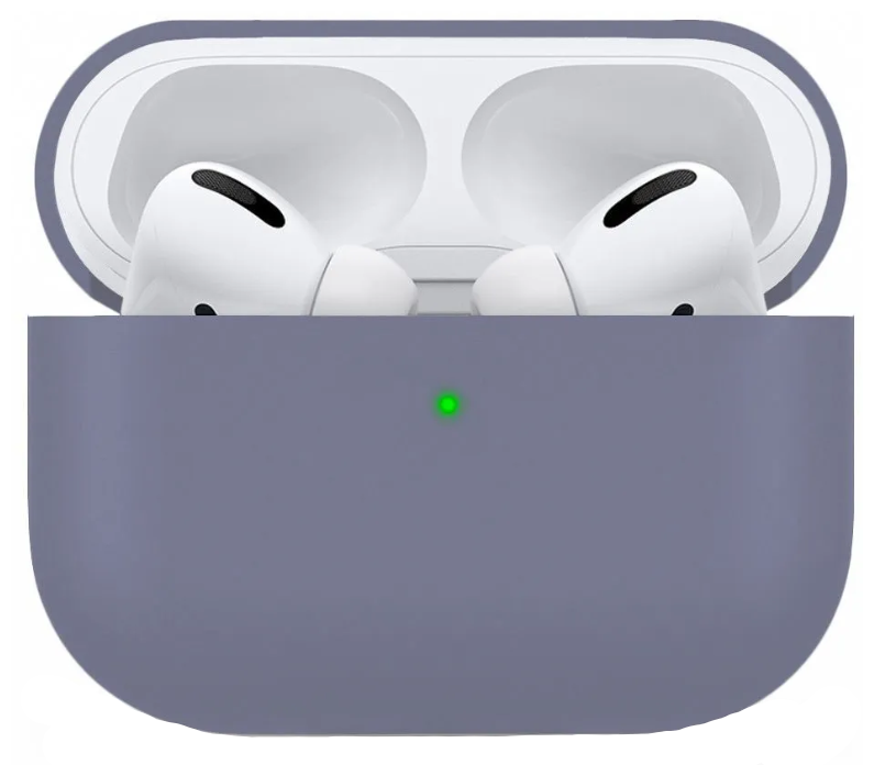 Чехол силиконовый для Airpods Pro/Pro 2, сиреневый (Lavander)