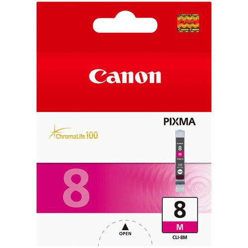 Картридж Canon CLI-8M (0622B024), 250 стр, пурпурный картридж aquamarine cli 8m для canon