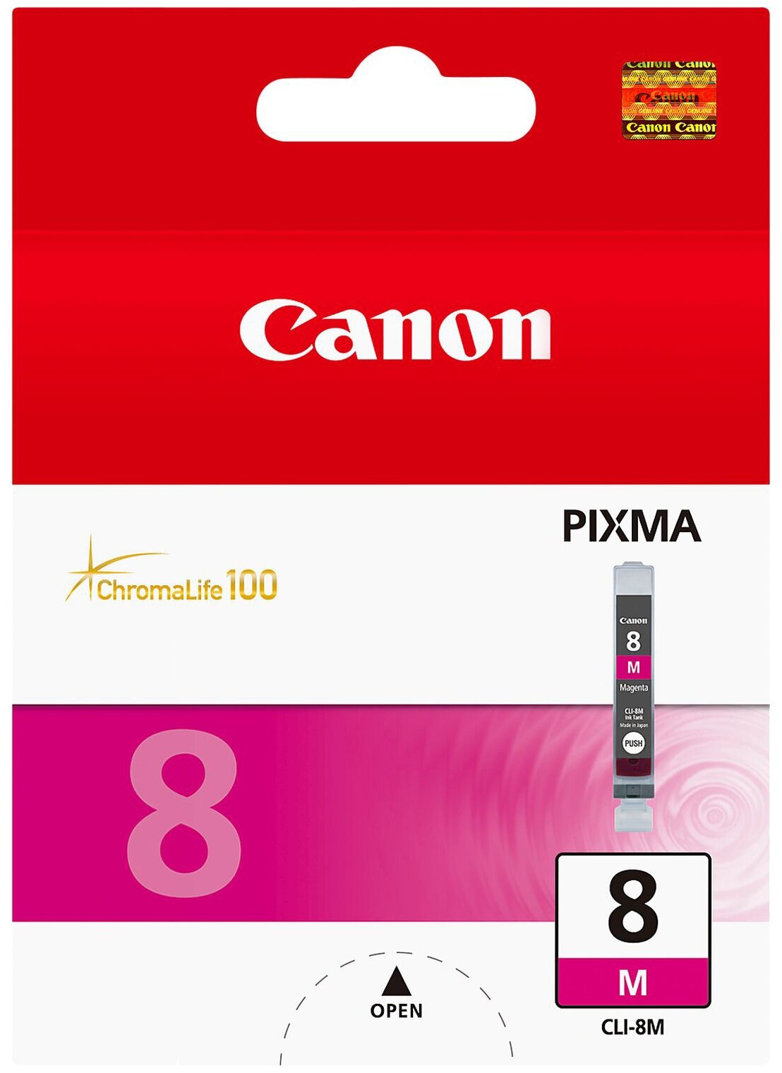 Картридж Canon CLI-8M (0622B024), 250 стр, пурпурный