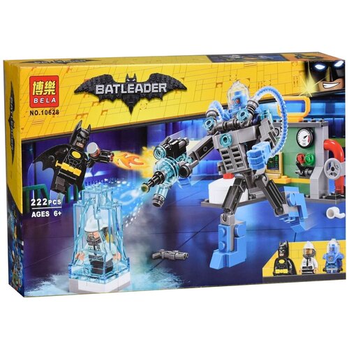 конструктор lego the batman movie 70901 ледяная атака мистера фриза 201 дет Конструктор Lari (Bela) Batleader 10628 Ледяная атака Мистера Фриза, 222 дет.