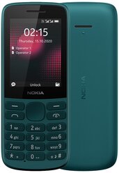 Телефон Nokia 215 4G Dual Sim, бирюзовый