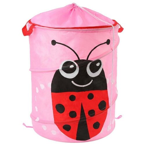 фото Корзина наша игрушка божья коровка 34 х 45 см (xxq19010311-4) розовый