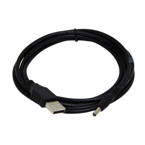 Кабель Gembird USB 2.0 (am) - DC 3.5 мм (m), 1.8 м, черный кабель gembird usb apple 30 pin cc usb ap1m 0 11 м черный