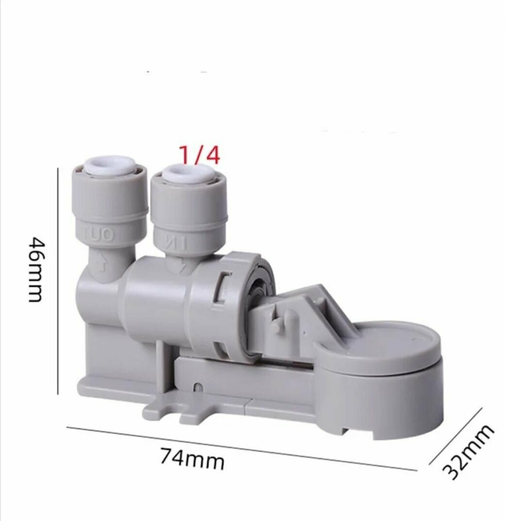 Клапан защиты от протечки 1/4 с картриджем / Для бытовых фильтров и систем обратного осмоса - фотография № 2