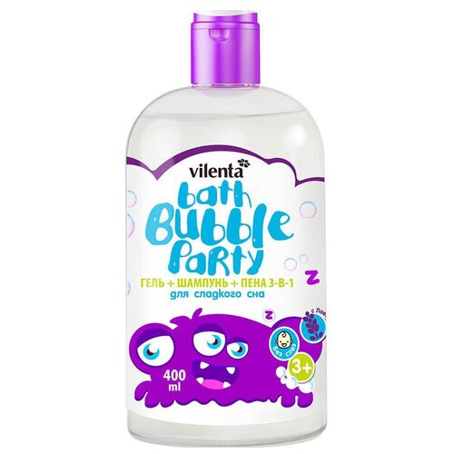 Гель для купания VILENTA Bath Bubble Party Kids, с лавандой, 400 мл