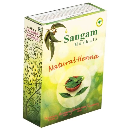 Sangam Herbals Хна, natural henna, 100 мл, 100 г sangam herbals тоник розовая вода 100 мл