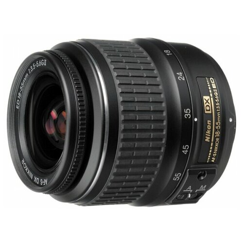 Объектив Nikon 18-55mm f/3.5-5.6G ED II AF-S DX Zoom-Nikkor, черный