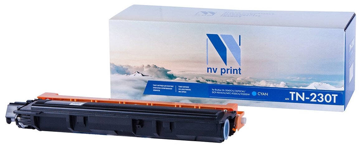 Картридж NV Print TN-230T Cyan для Brother, 1400 стр, голубой