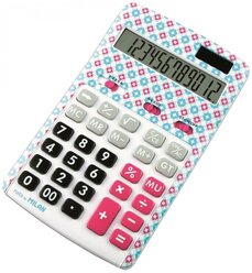 Калькулятор настольный MILAN 150712ACBL белый/розовый