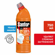 Sanfor гель для унитаза Super Power Свежесть и чистота, 0.75 л