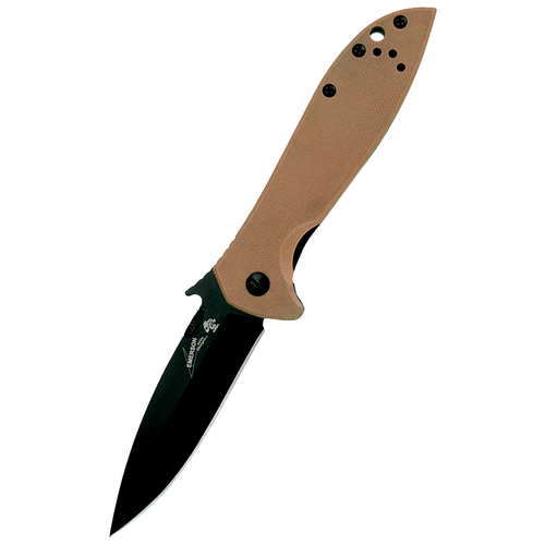 Нож складной kershaw CQC-4K коричневый/черный kershaw cqc 4kxl emerson 6055d2