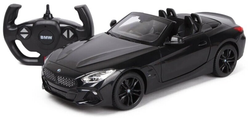 Машинка на радиоуправлении Rastar BMW Z4 Roadster (арт.95600), 1:14 (30 см). Двери открываются. Черная