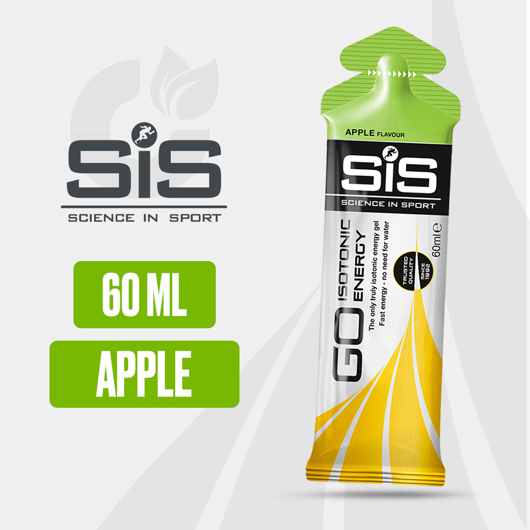 Энергетический гель SiS для бега "Iso-Tonic" со вкусом яблока, 60 гр
