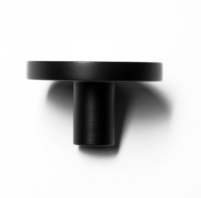 Ручка-кнопка CAPPIO LOFT, d=33 мм, h=20 мм., латунь, цвет черный - фотография № 10