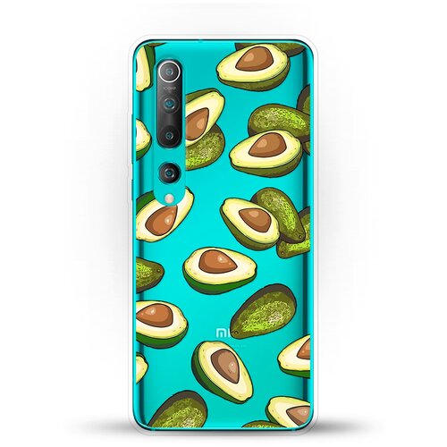 фото Силиконовый чехол авокадо на xiaomi mi 10 pro andy & paul