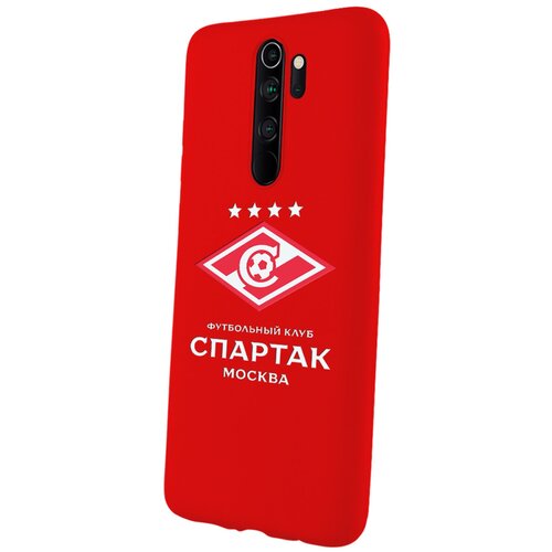 Силиконовый чехол Mcover для Xiaomi Redmi Note 8 Pro с рисунком Футбольная команда Спартак кожаный чехол mcover для apple iphone 13 с рисунком футбольная команда спартак