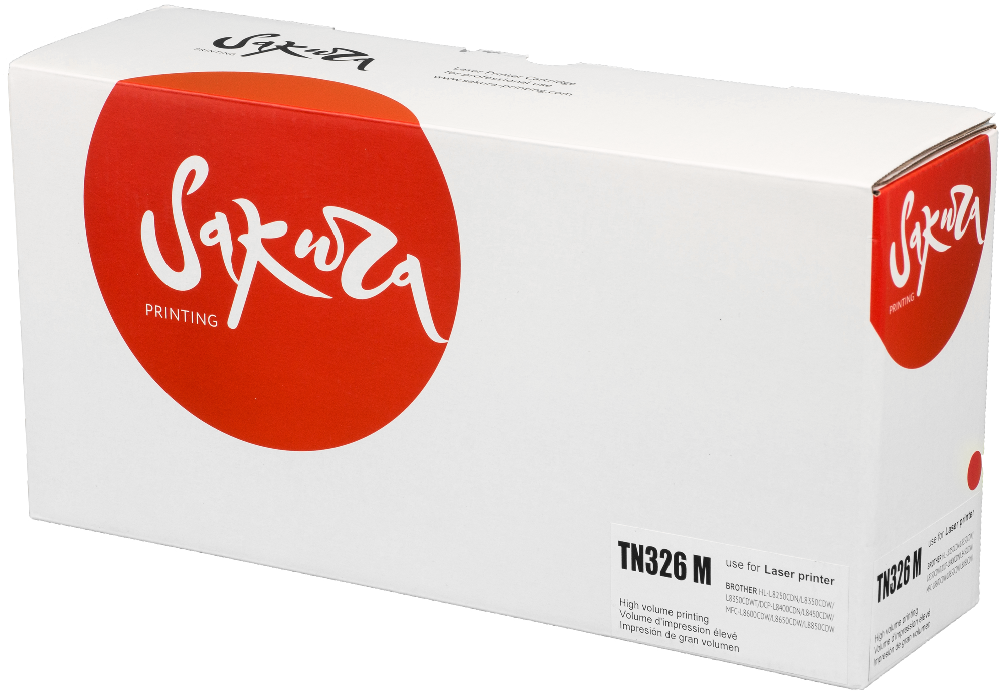Картридж SAKURA TN326M для Brother пурпурный , 3500 стр