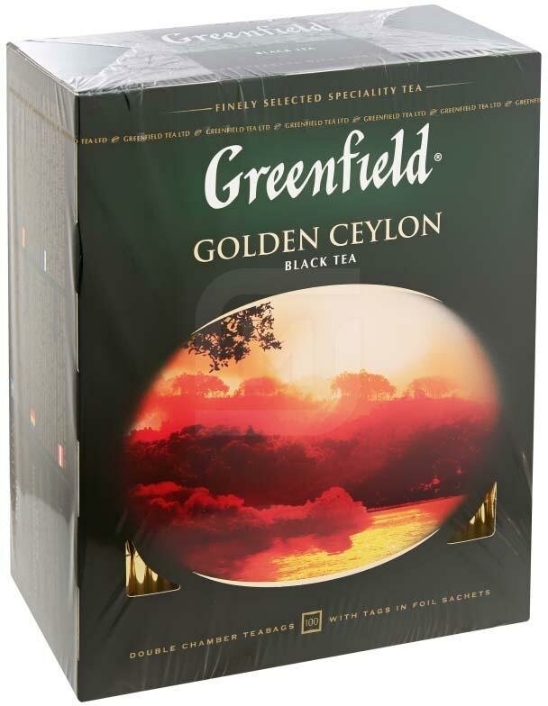 Чай черный Greenfield Golden Ceylon в пакетиках, 100 пак. - фотография № 4