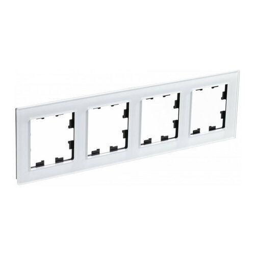 SE AtlasDesign Nature Стекло белый Рамка 4-ая