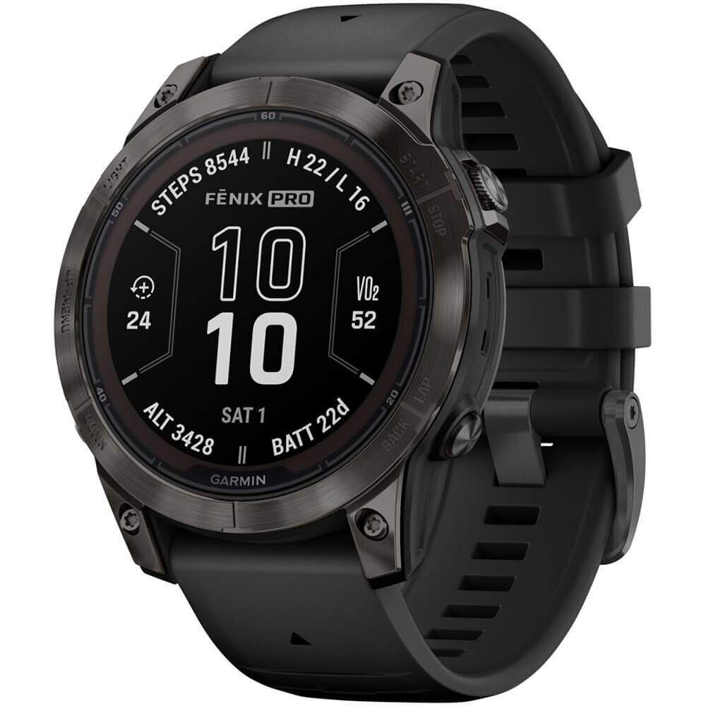 Смарт-часы Garmin Fenix 7 Pro Sapphire Solar DLC Titabium/ Black (010-02777-11)