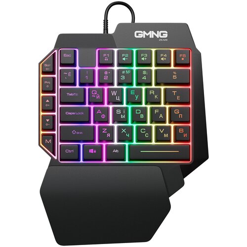 Игровой блок Оклик GMNG 705GK черный USB for gamer LED подставка для запястий