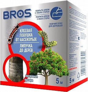 Липкий пояс "Bros" для деревьев 5м
