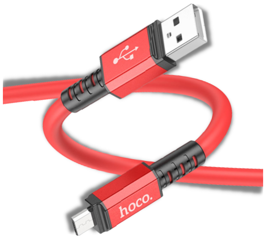 Кабель Micro USB HOCO X85 1м, 2.4A Red