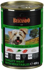 Влажный корм для собак Belcando беззерновой, отборное мясо, с овощами 400 г