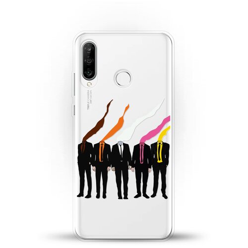фото Силиконовый чехол псы на huawei p30 lite andy & paul