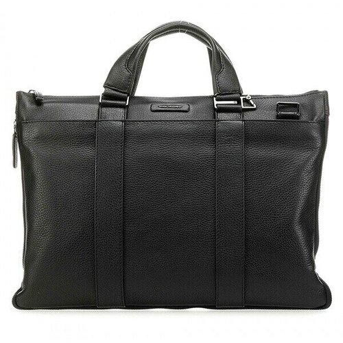 Портфель PIQUADRO фактура зернистая черный 61600₽