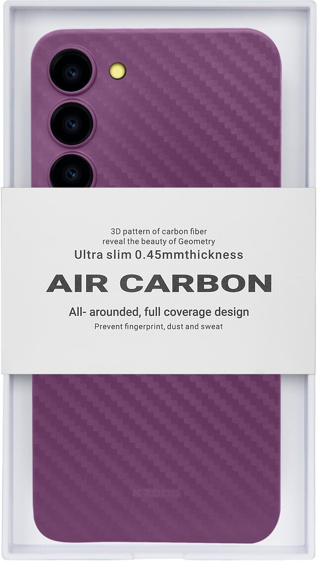 Чехол для Samsung Galaxy S23 Plus AIR Carbon-Фиолетовый